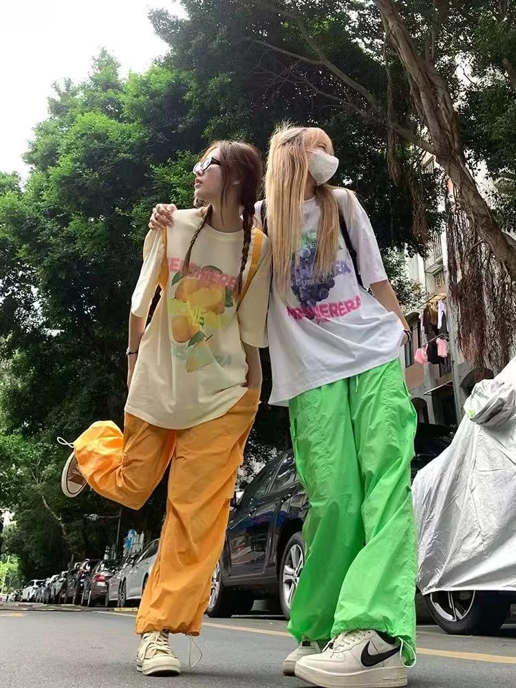 C1-4五色“侧口袋“松紧腰休闲裤（5206）