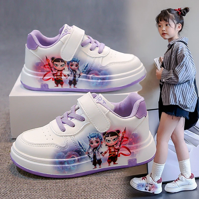 哪吒敖丙儿童运动鞋2025春秋新款优质爆款卡通中小童休闲小白鞋潮
