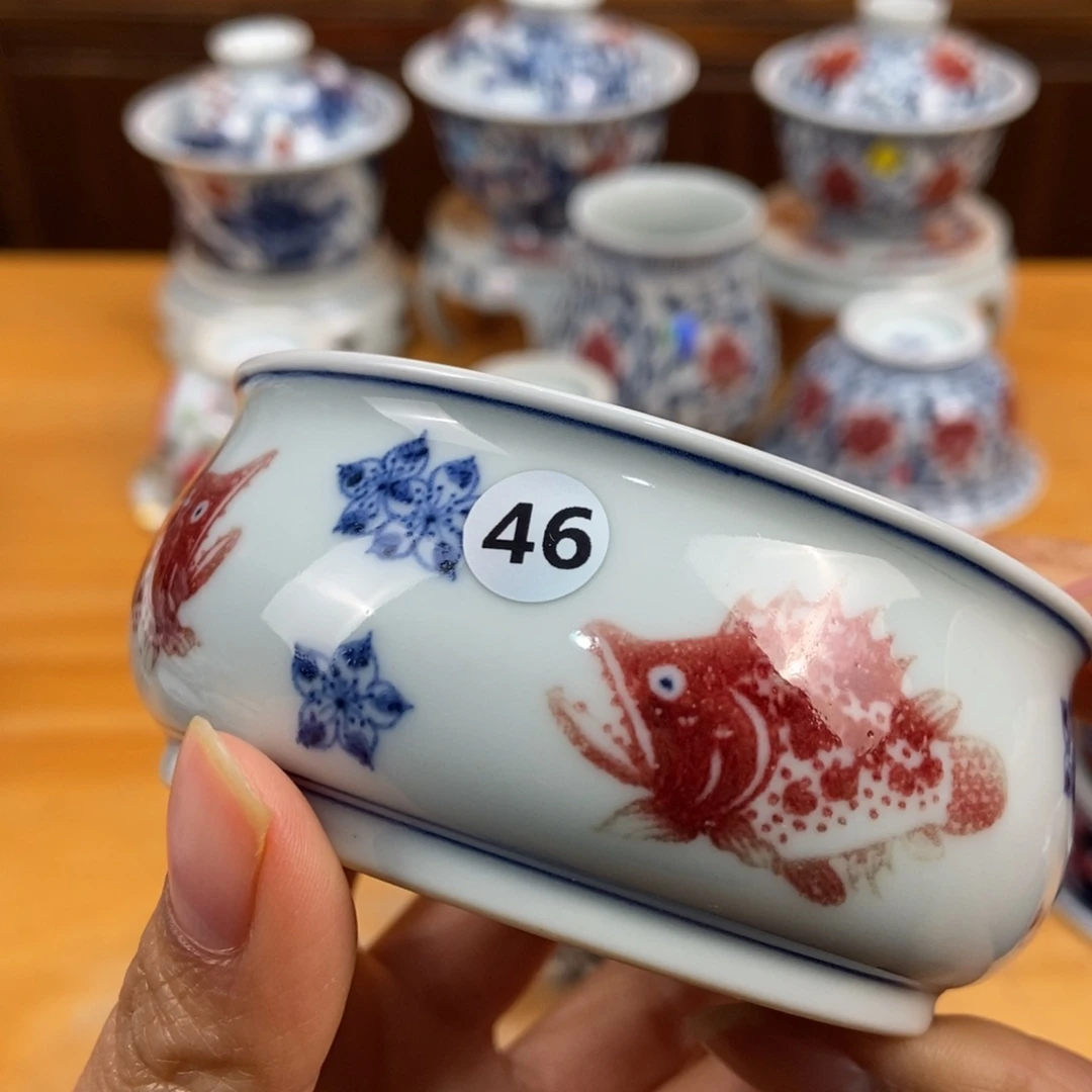 手绘现代茶具得古董