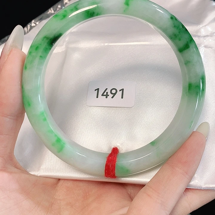 翡翠手镯未镶嵌天然翡翠手镯60