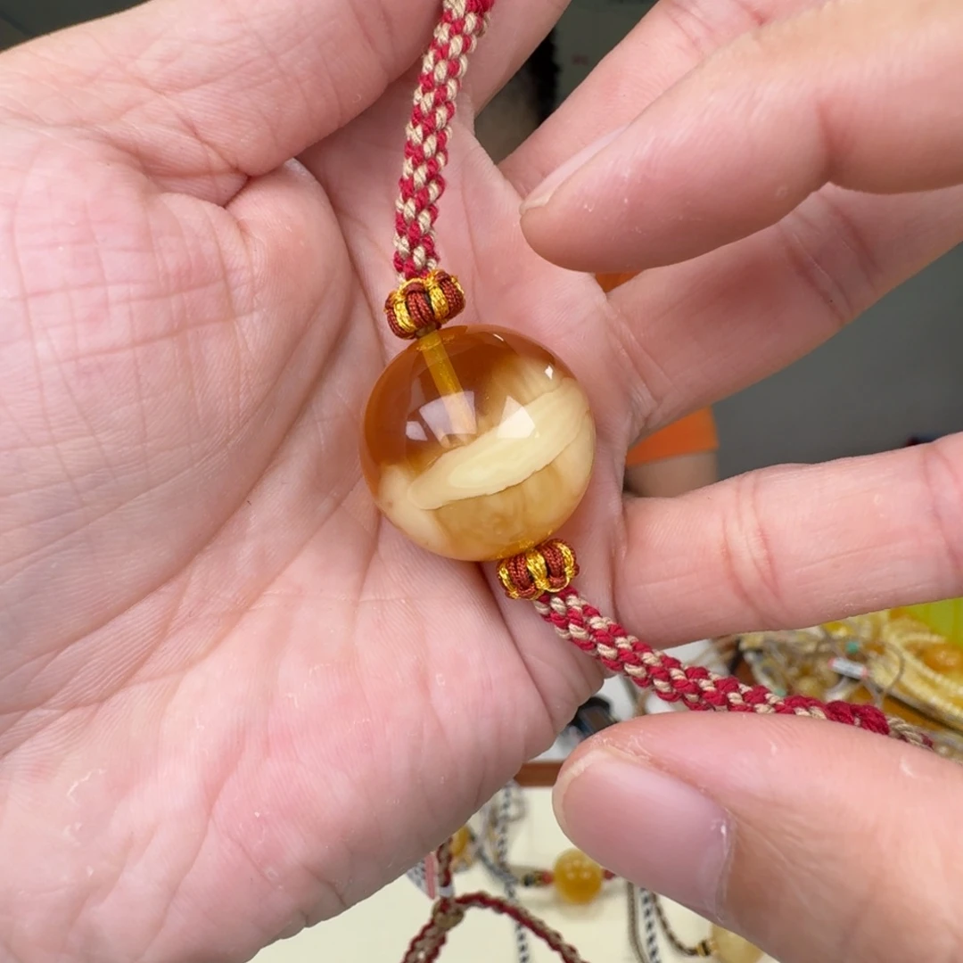 蜜蜡未镶嵌裸石蜜蜡手串