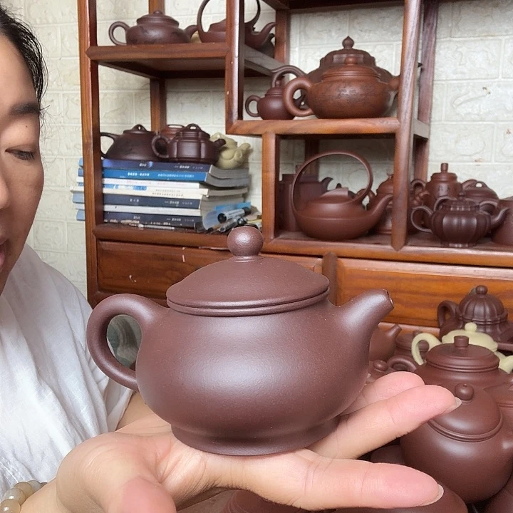 茶壶紫砂潘壶240cc半手工