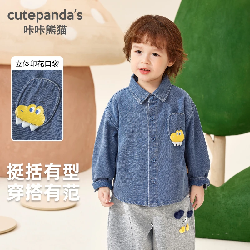 【现货】婴儿衣服牛仔造型外套秋装春秋男童女宝儿童小童上衣Y9730