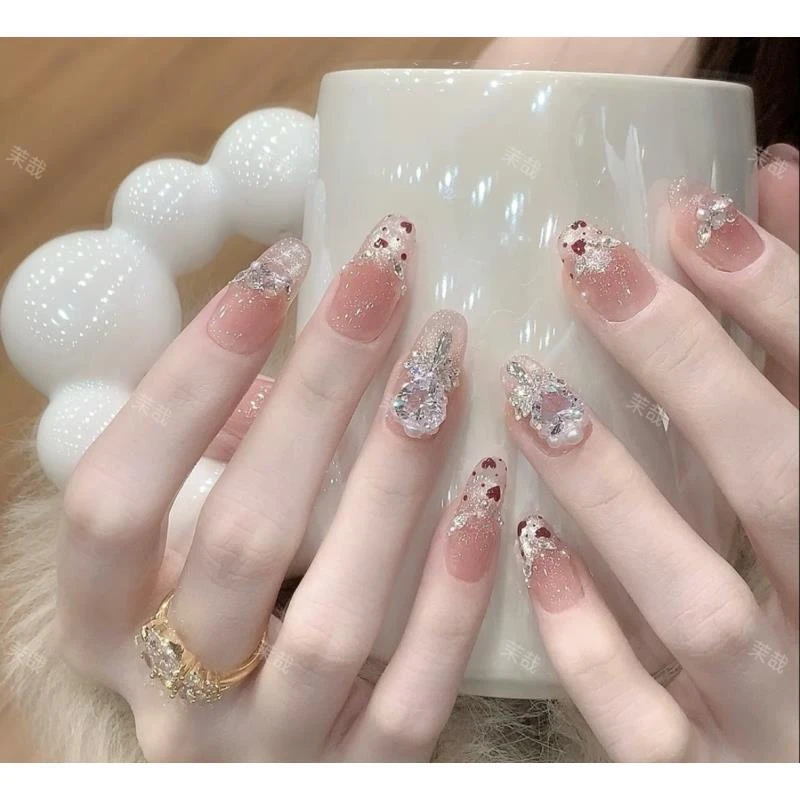 茉哉心心【星光甜语】纯手工定制拆卸穿戴甲A4513