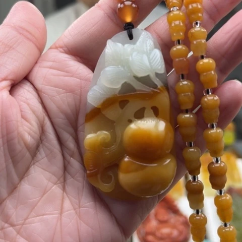 岫玉未镶嵌挂件挂件