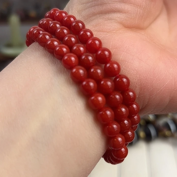 南红玛瑙颈饰合金