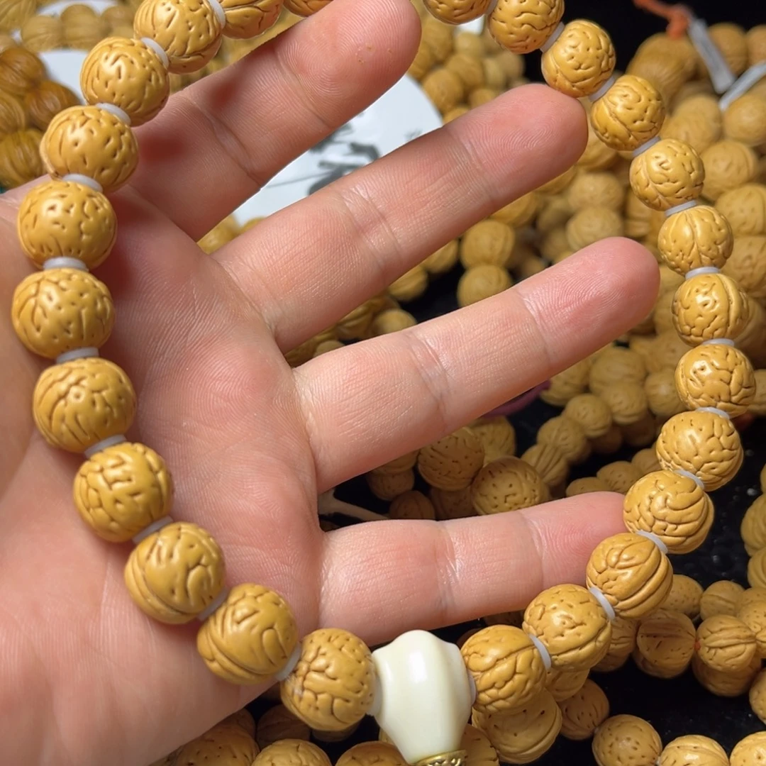 桃核手串14尺寸肠纹生命