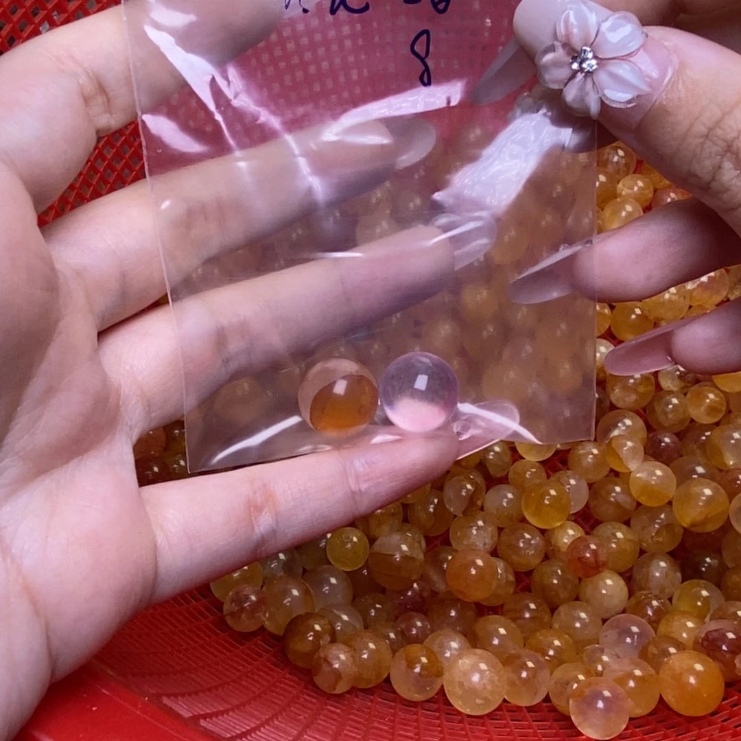 水晶未镶嵌手链莫粉胶花