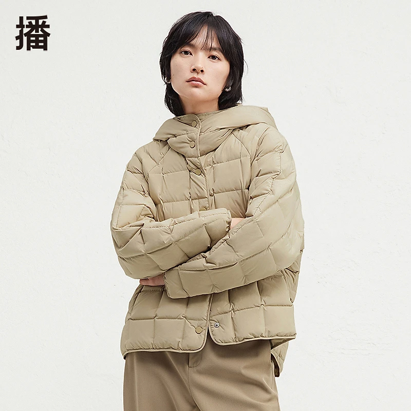 【陈大可专属】播时尚休闲连帽领羽绒服DDR4RD5125