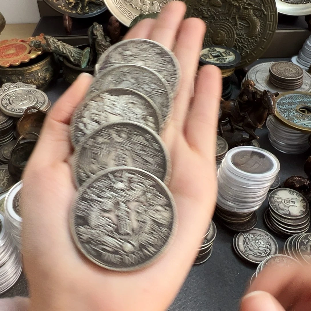 完***画金属复古风格摆件