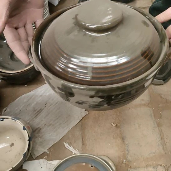 白瓷五厂粗瓷砂锅口径21高11