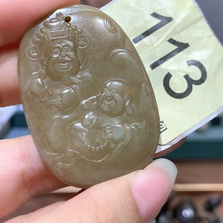 和田玉未镶嵌颈饰