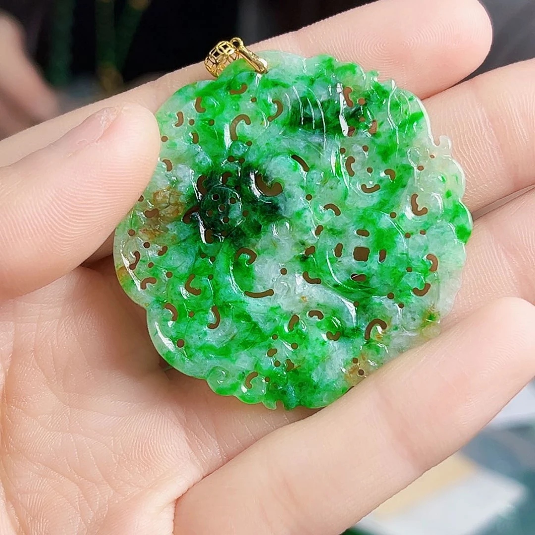 颈饰银S925镶嵌翡翠多样性