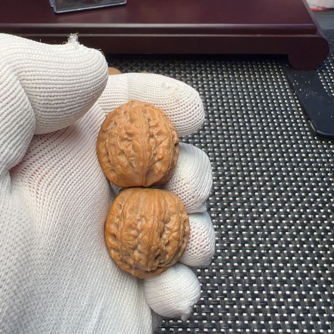 把件文玩核桃粗筋小八棱