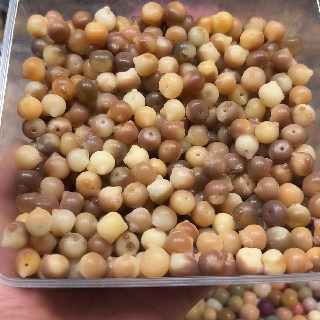 手串菩提根/象牙果30颗干枯玫瑰猫头