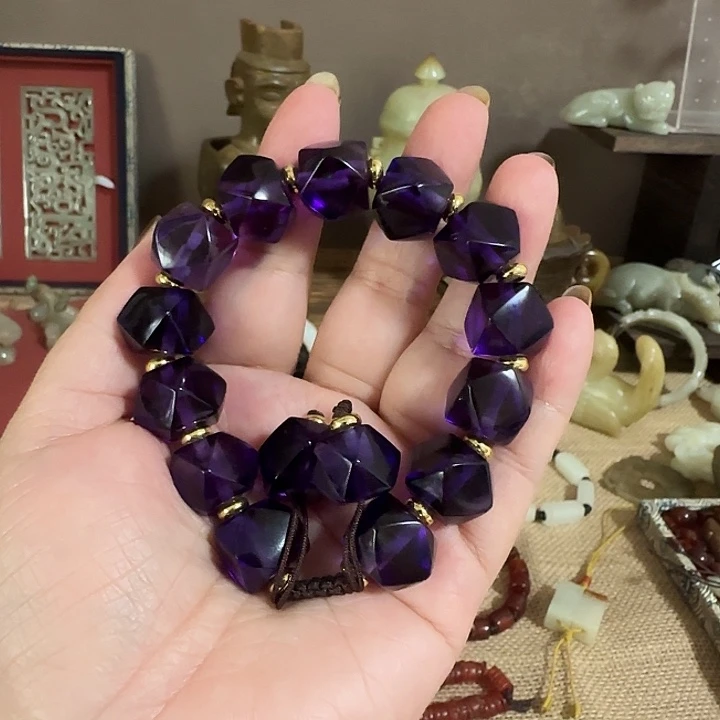 y****手链未镶嵌紫晶水晶