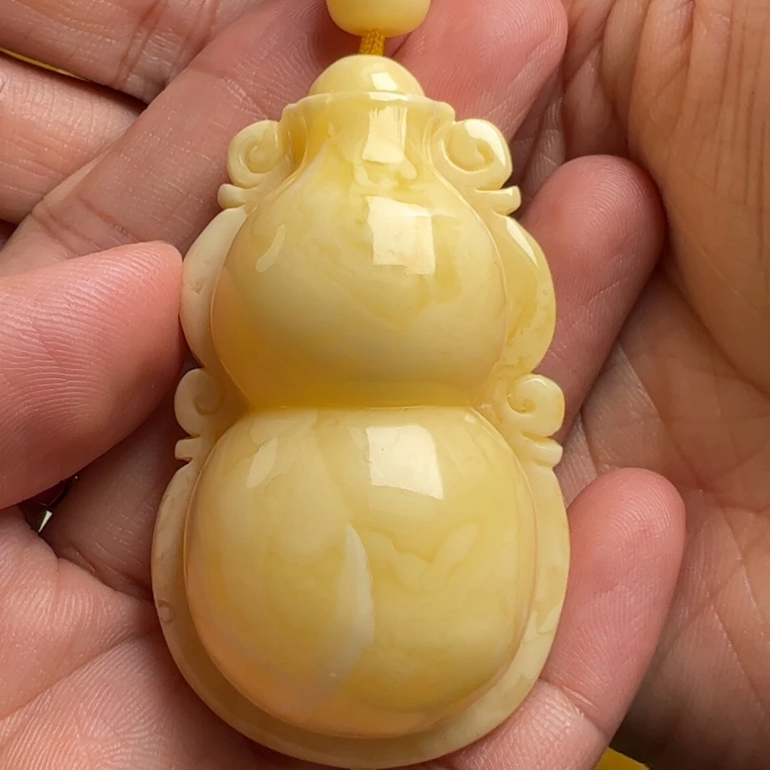 蜜蜡毛衣链未镶嵌无烤色无优化无补胶无煮蜜无辐照