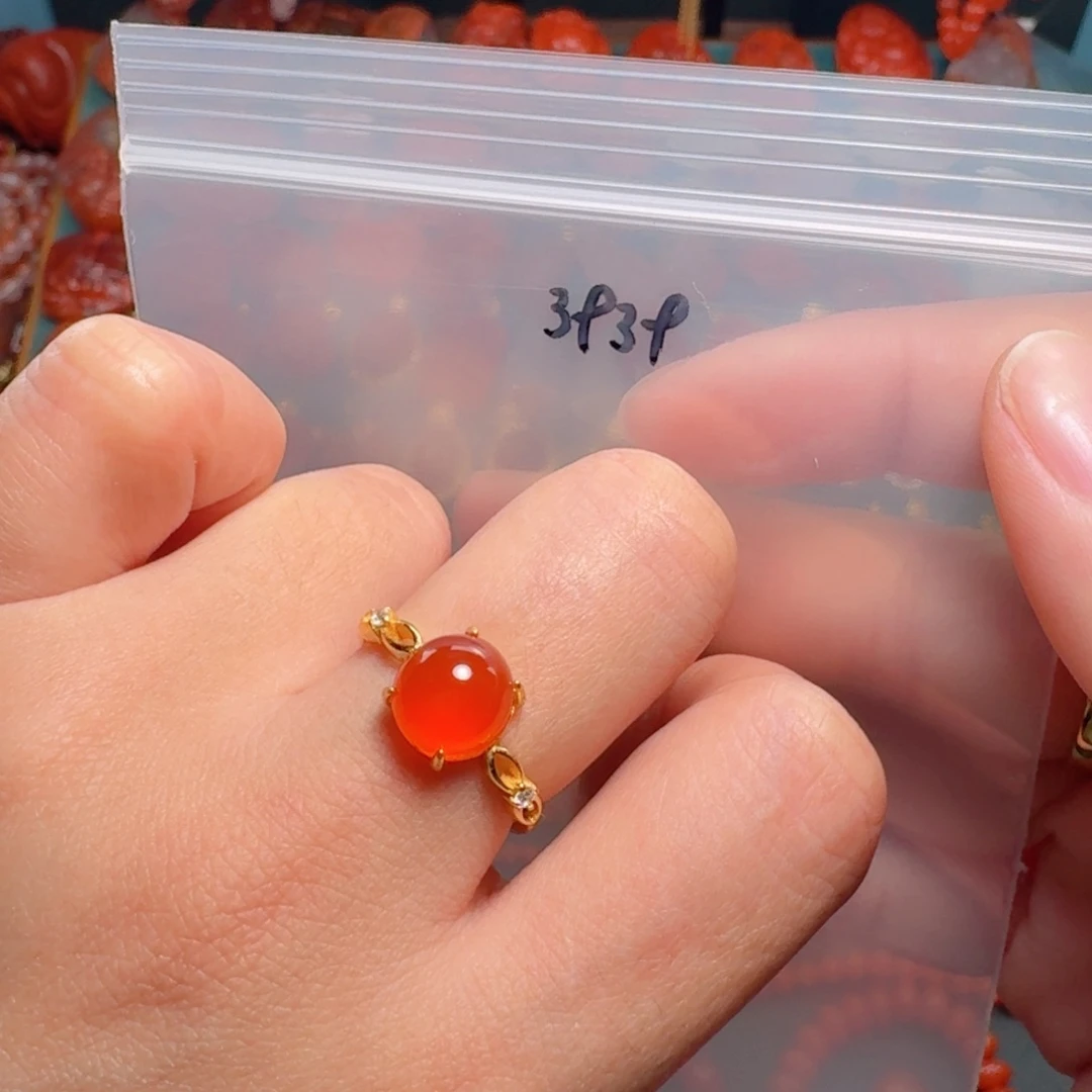 南红玛瑙南红银S925镶嵌