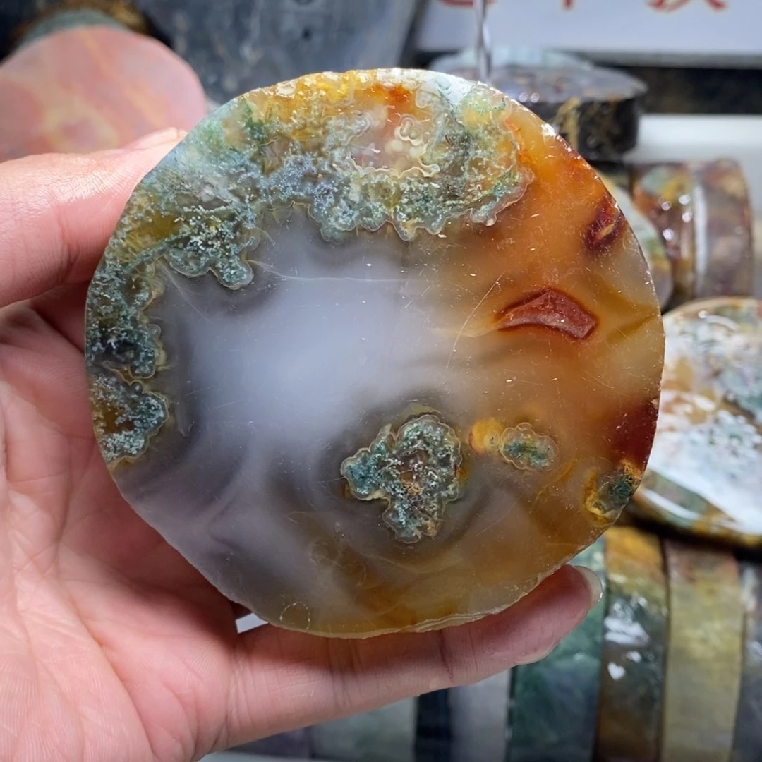 定制玛瑙寻**欢天然水草玛瑙手镯