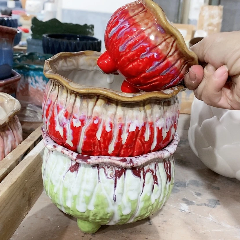 【闪购商品】陶瓷陶瓷花盆，多肉花盆