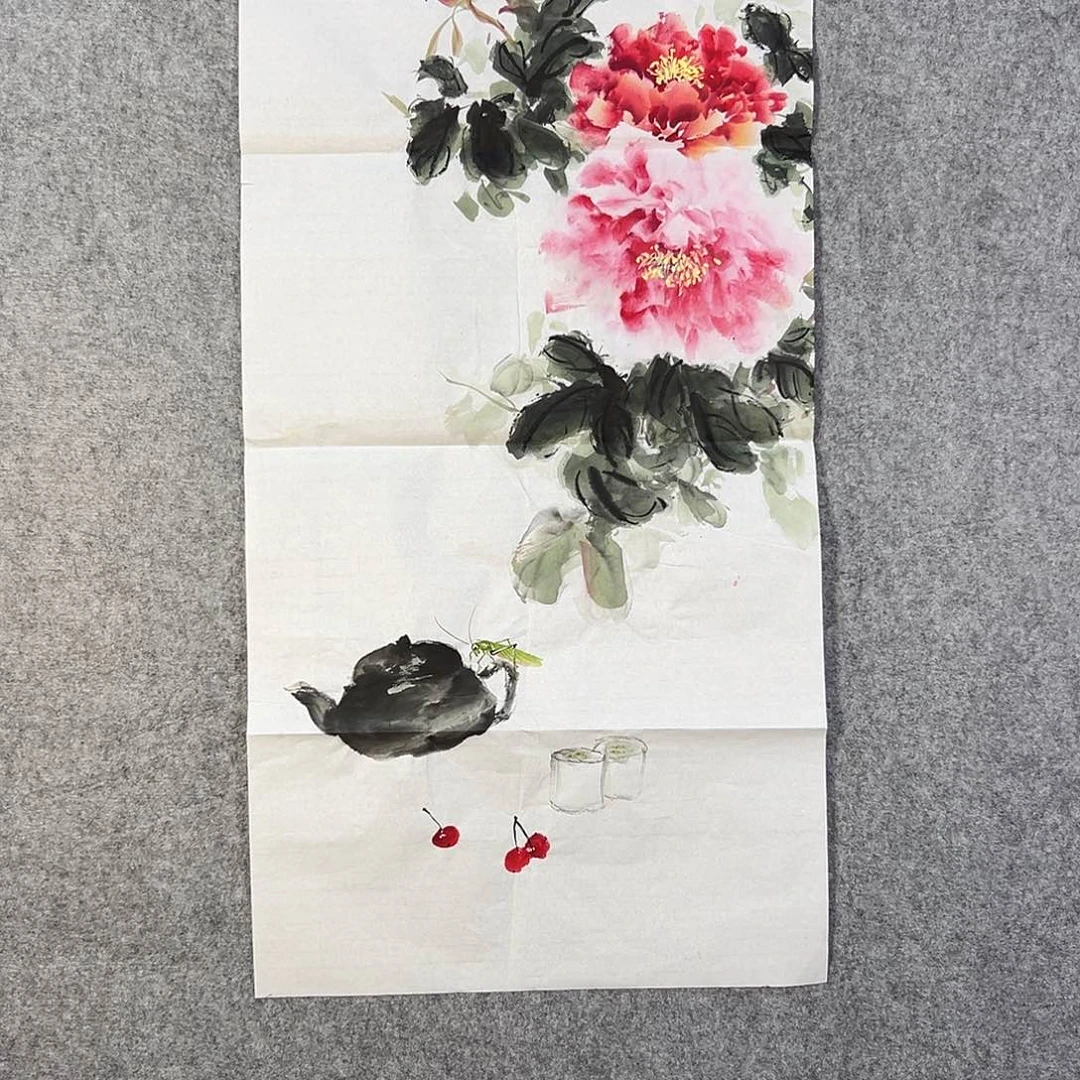 国画166 牡丹一如你们阿云我想和