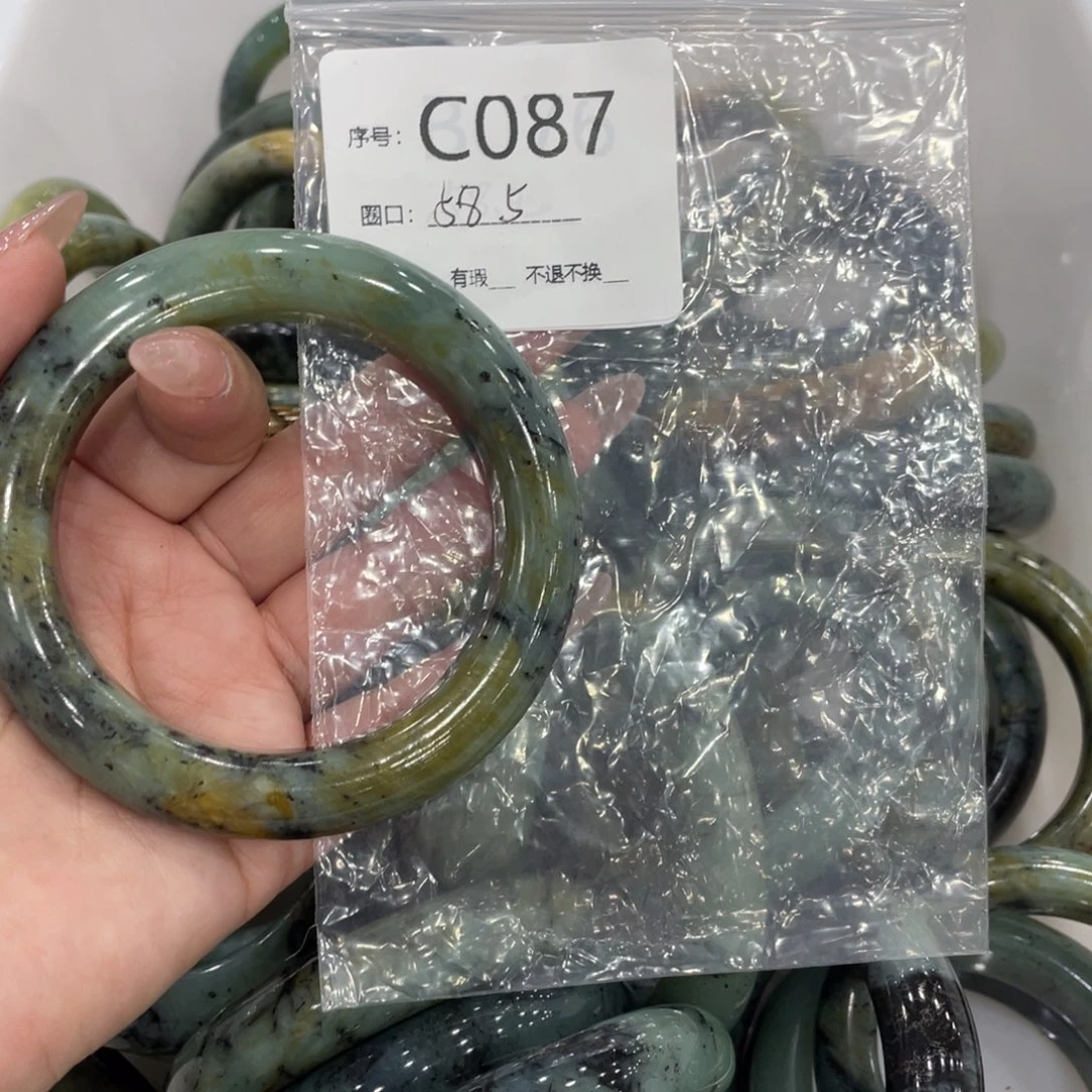 未镶嵌蛇纹石玉手镯