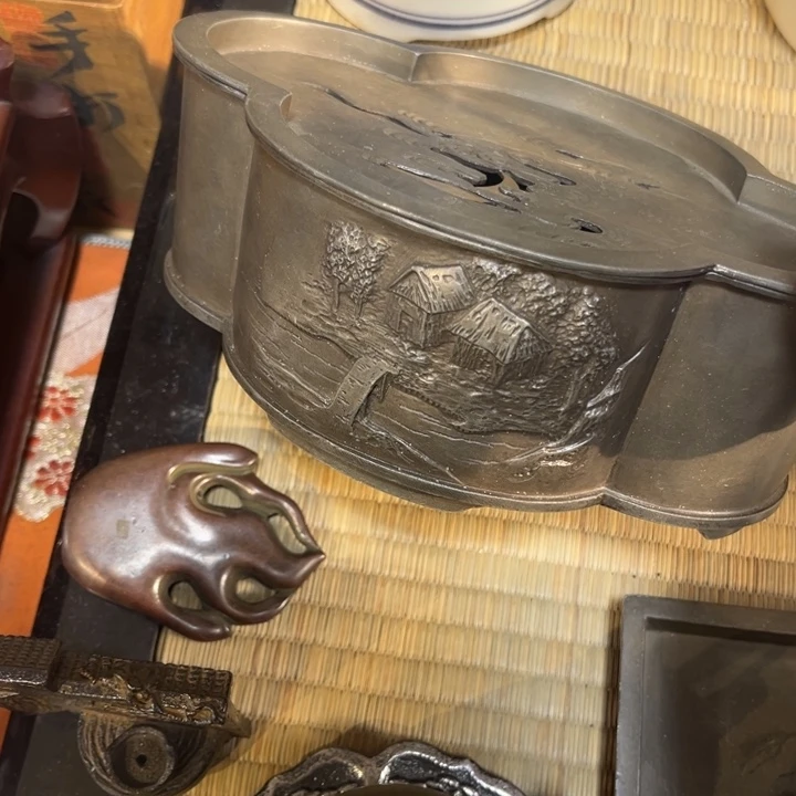 锡中古工艺品摆件