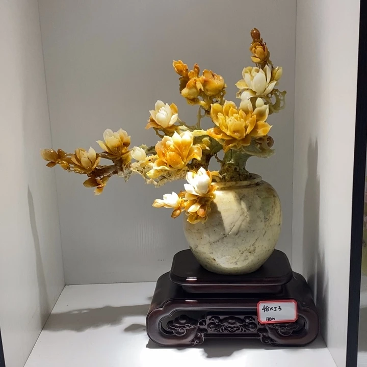未镶嵌蛇纹石玉（覆膜）珠宝奇石