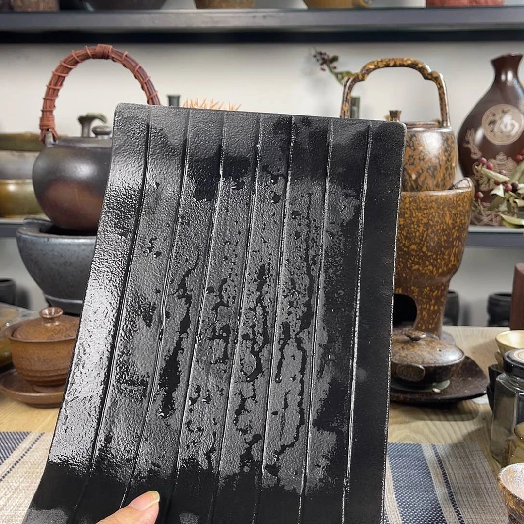 壶紫砂粗陶实用茶盘