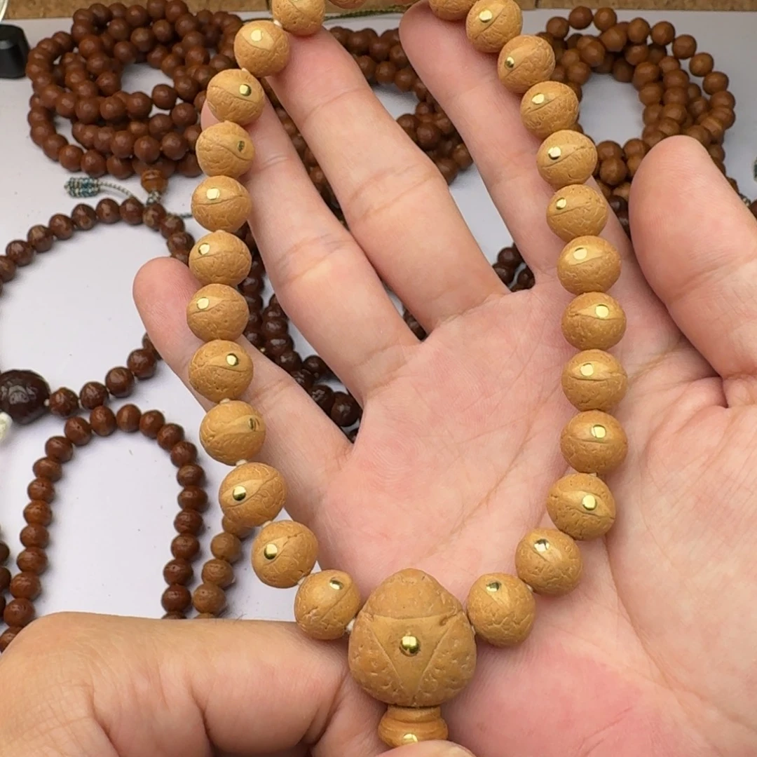 手串凤眼菩提12铜钉手持