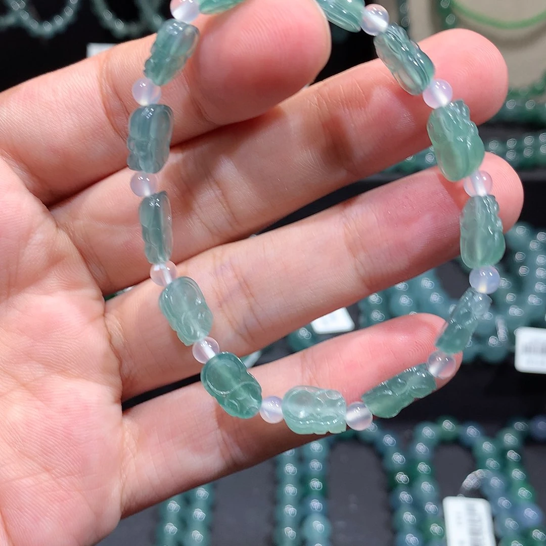 翡翠未镶嵌套链天然a货翡翠手串