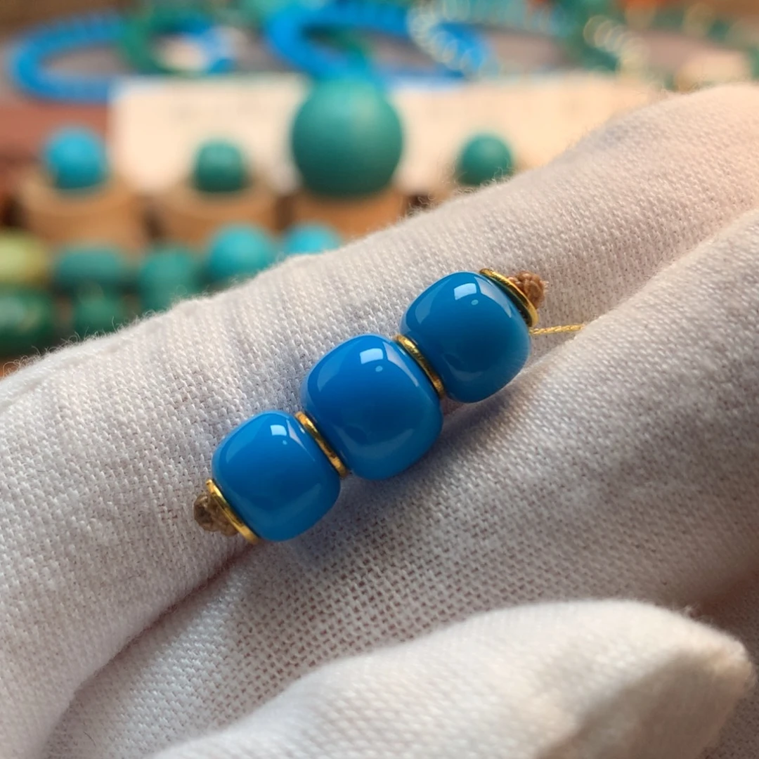 绿松石未镶嵌挂件8.5mm