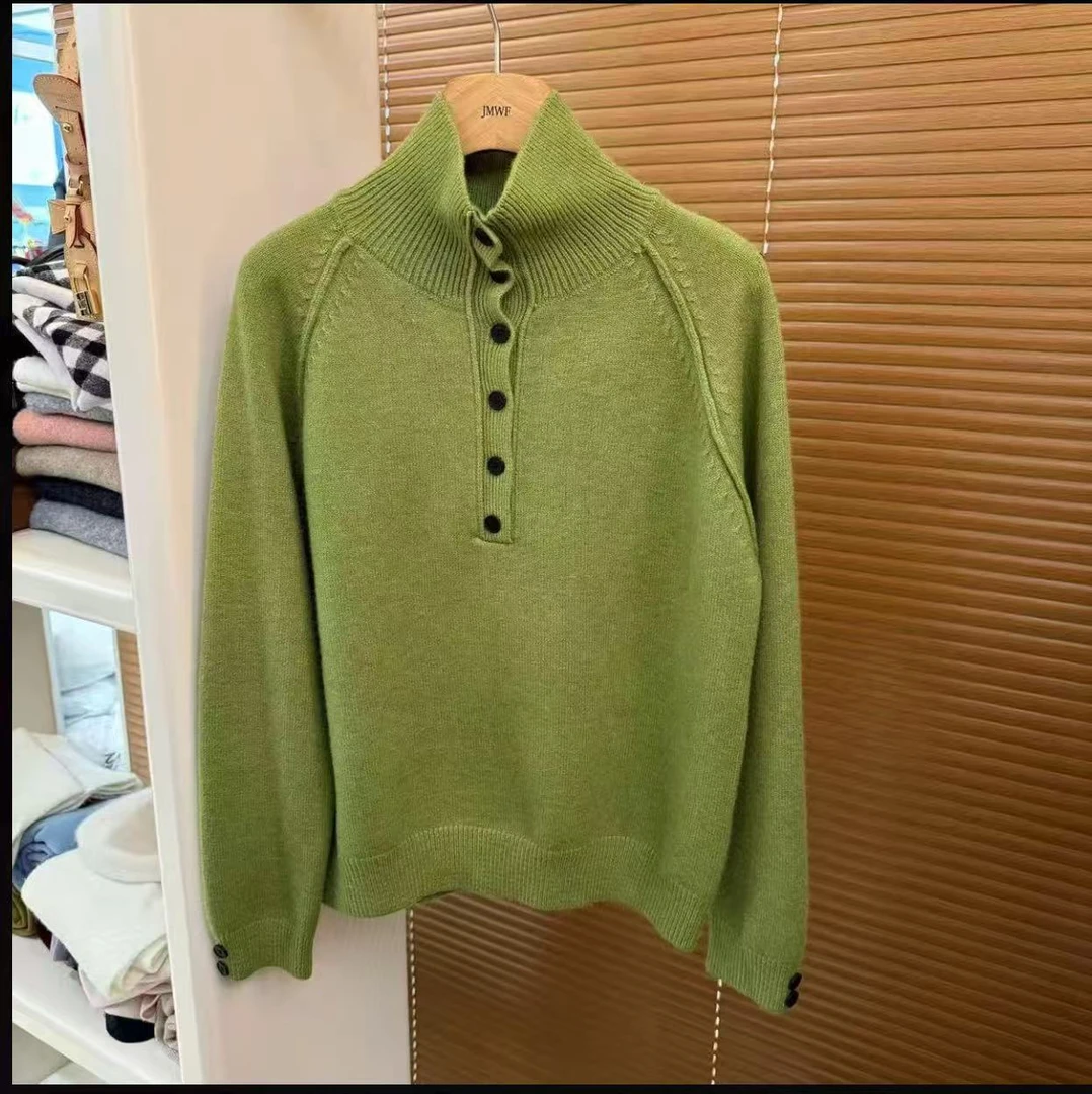 2593针织长袖常规厚度常规绒衫薄款圆领开衫衫