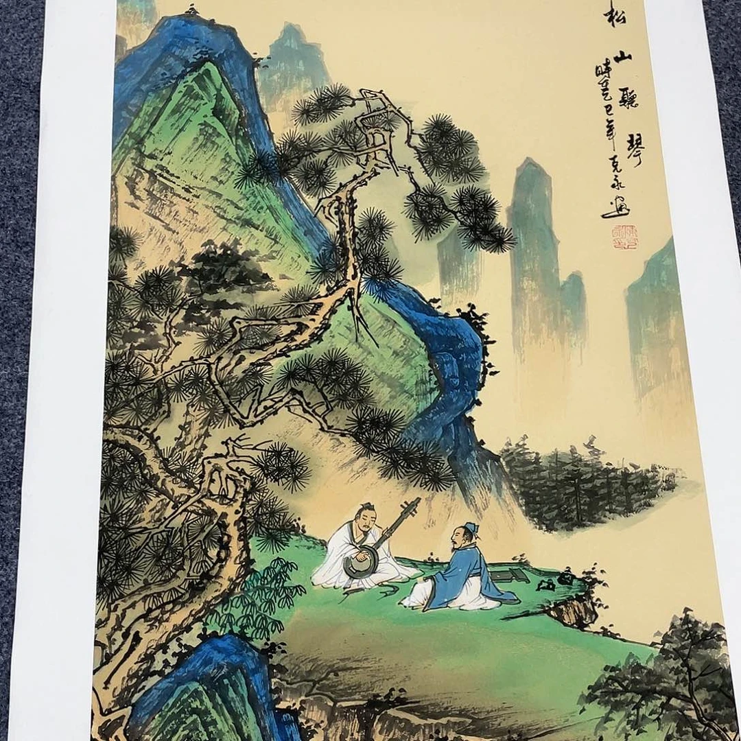 国画作品小姐姐放漏…