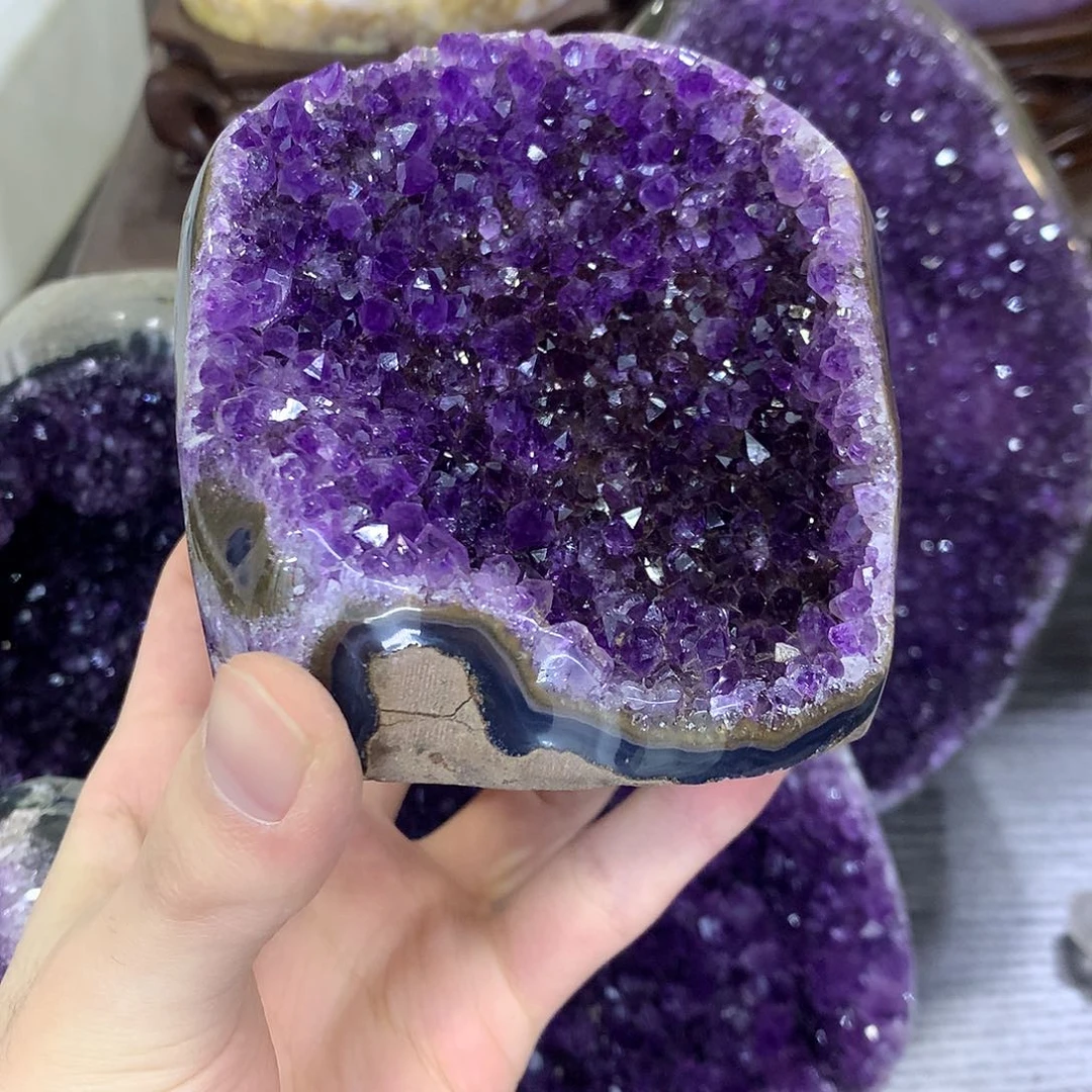 紫晶珠宝半成品未镶嵌୧****654