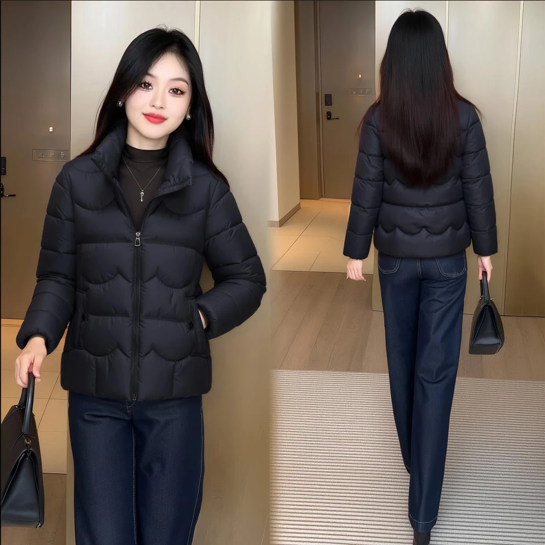 服女短款保暖2025洋气新款秋冬季加厚大码显瘦棉袄棉衣时尚外套