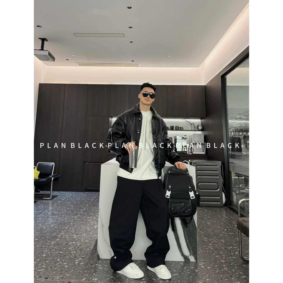 RICH陈发财【机车手皮衣/鹅绒】神器！保暖御风潮搭皮衣夹克8267