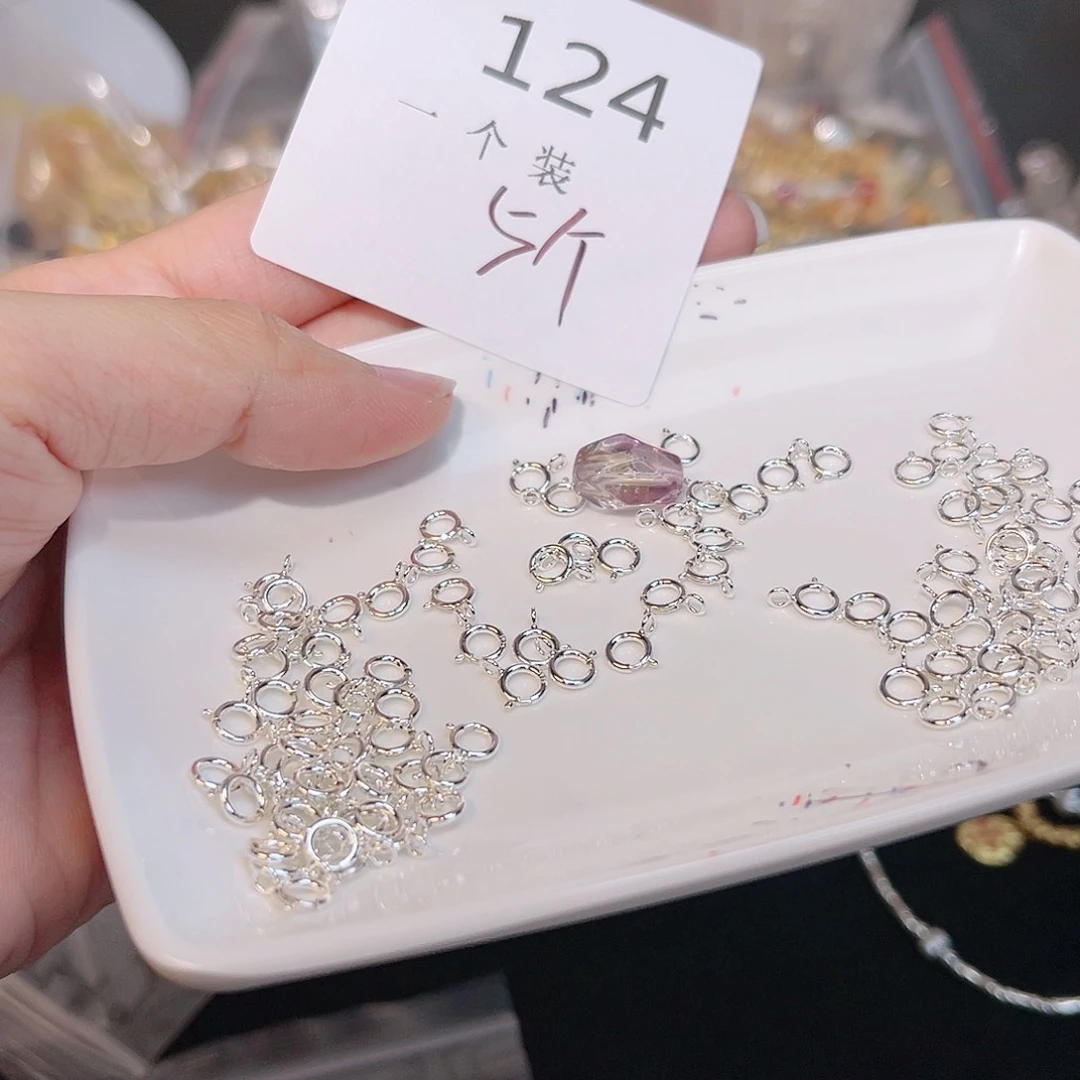 紫晶珠宝半成品银S925镶嵌124