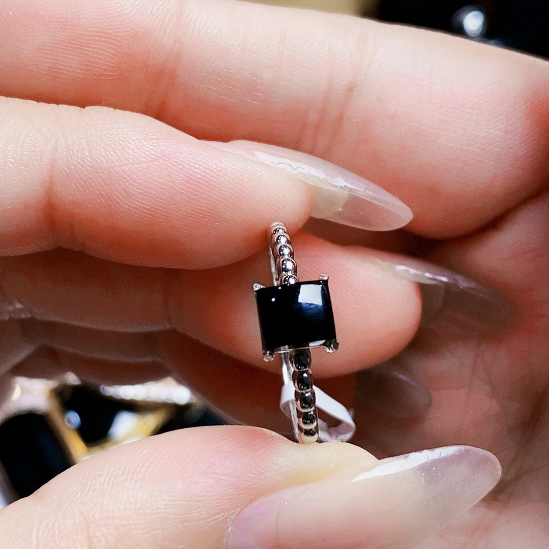 翡翠银S925镶嵌戒指