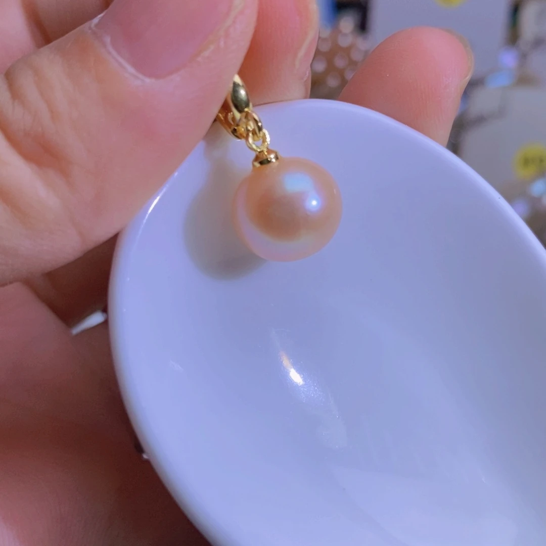 淡水珍珠银S925镶嵌天然淡水珍珠