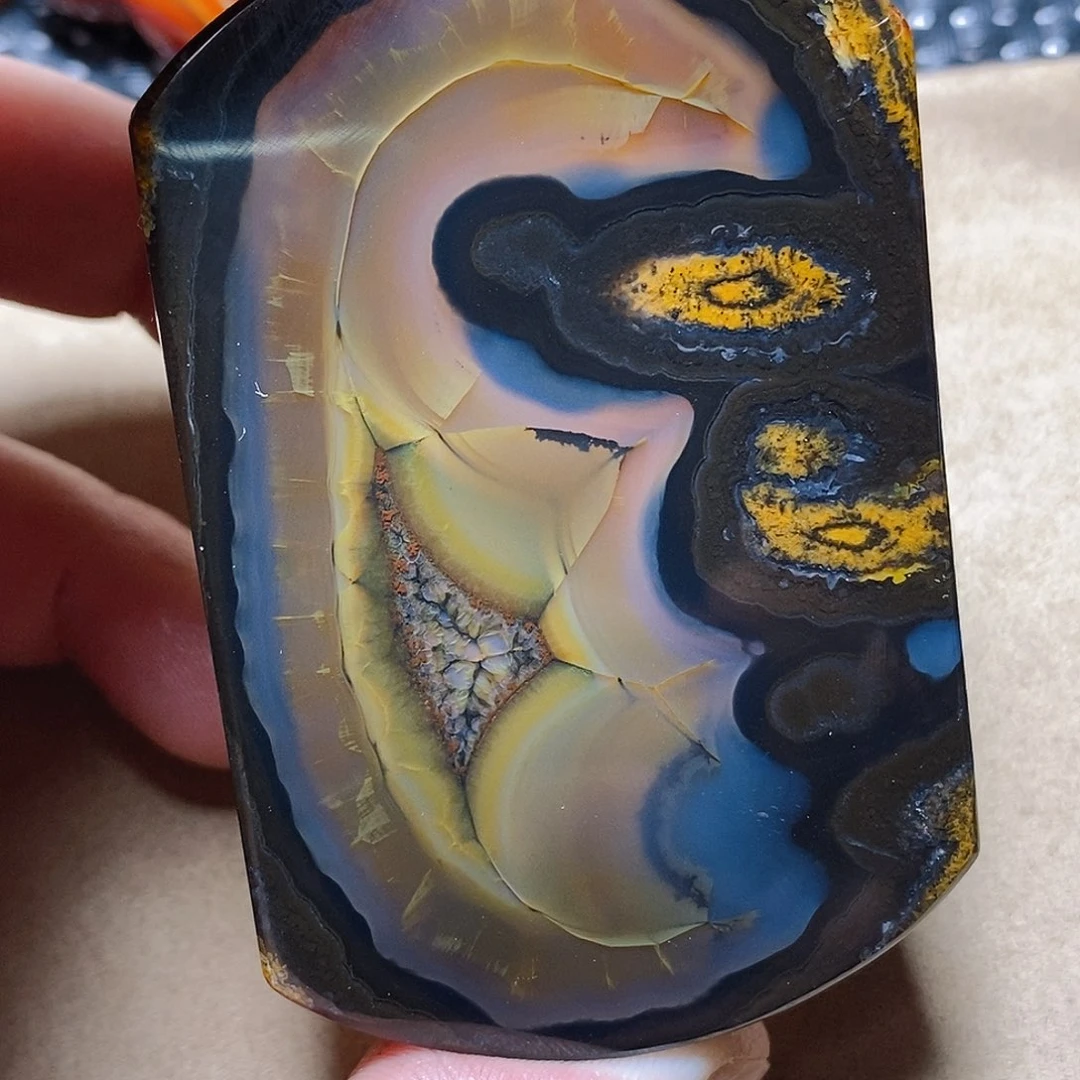 玛瑙/玉髓颈饰未镶嵌老**匠