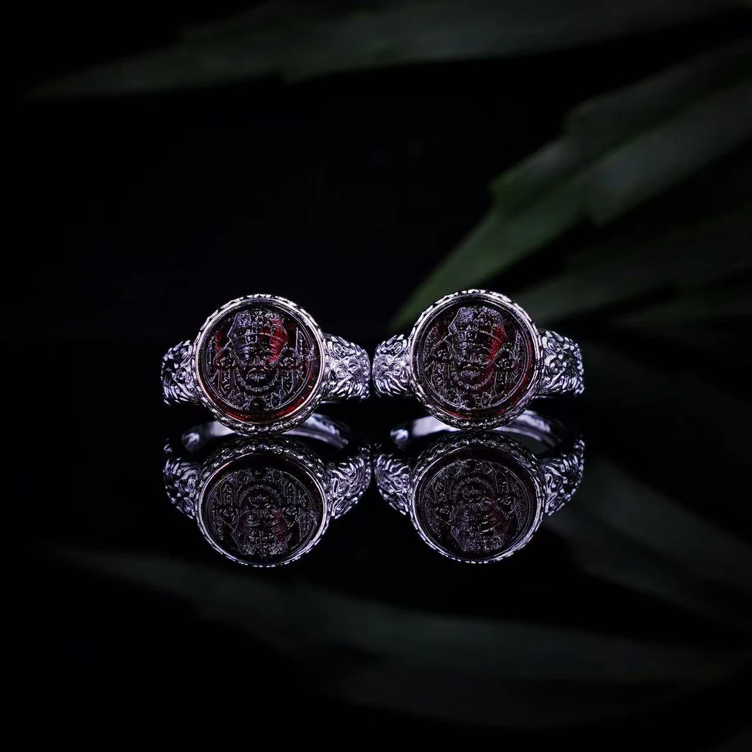 【缪老师严选】SJ1742  血珀扎基造型戒指 多样性发其一