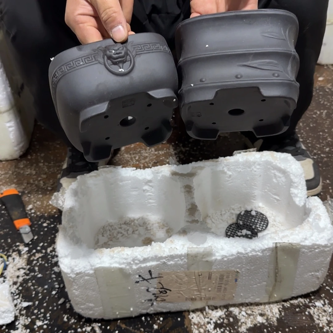 紫砂花盆瑕疵和瑕疵