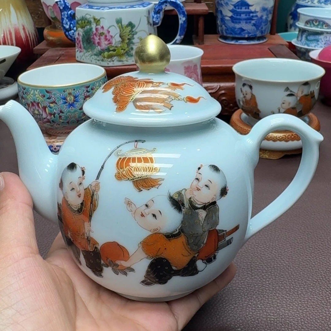 瓷片景德镇仿古手工制作精品展示