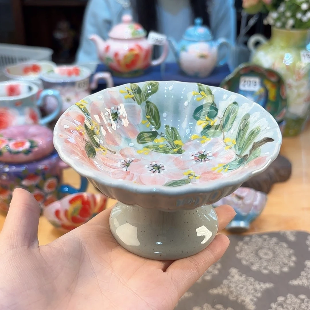 景德镇手绘高温釉下彩陶瓷茶具
