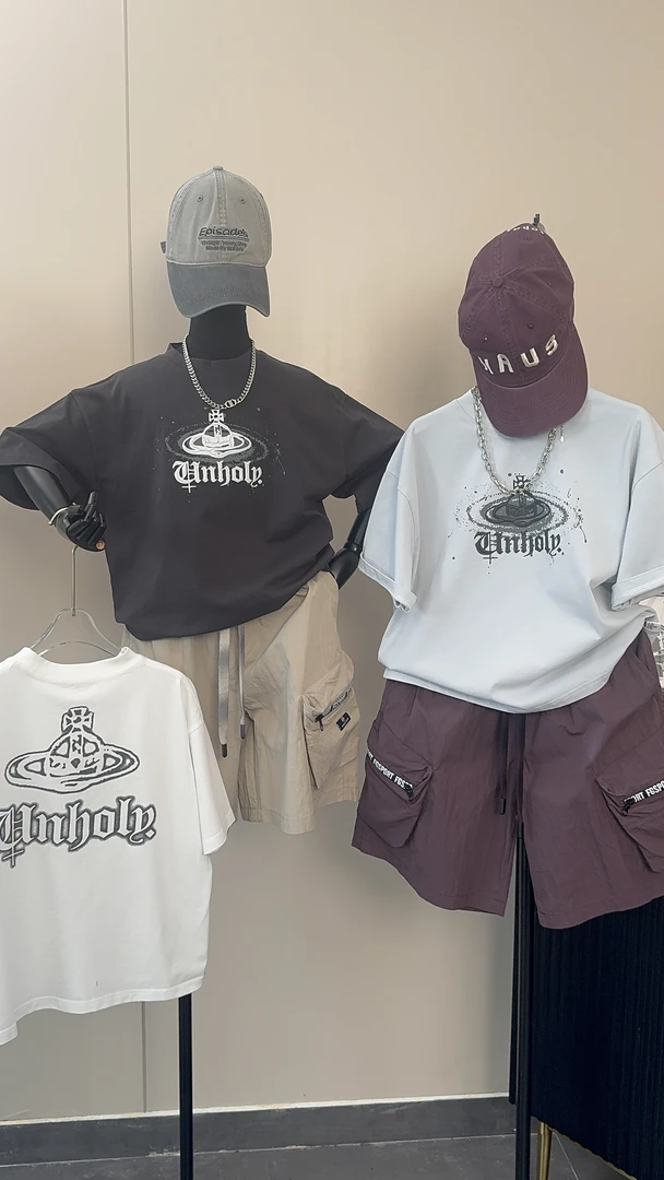 ZZY男宝中大童夏款潮酷风短袖T恤6-15岁百搭宽松印花短袖T恤25216