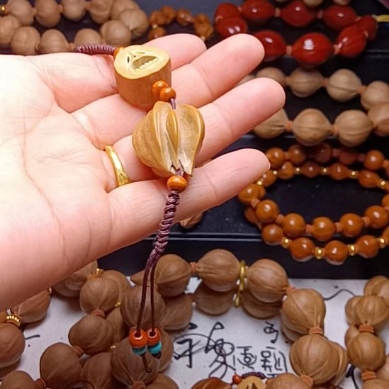 炎***明橄榄核手串/手链橄榄核手机挂件铁核异形