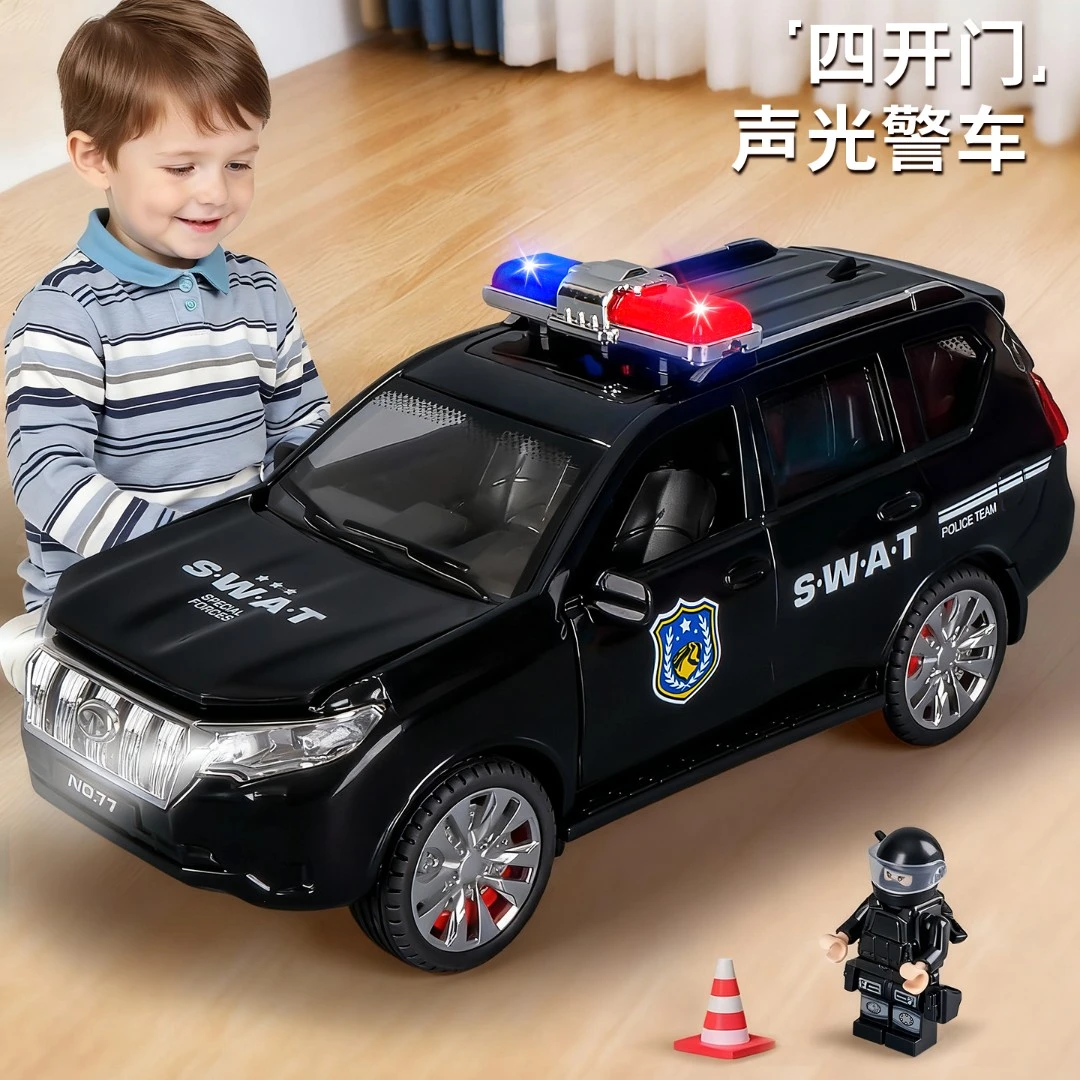 儿童仿真惯性警车男孩仿真小汽车越野跑车玩具2025年新款