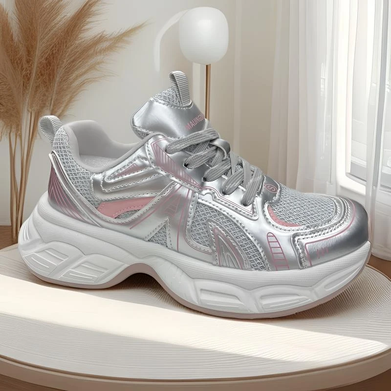 舒适耐磨厚底老爹鞋女2025夏季爆款超火休闲运动鞋88023