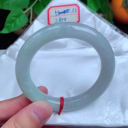 翡翠手镯未镶嵌圆条009